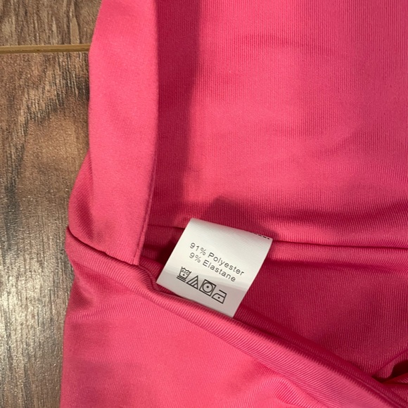 SHEIN triangle neck tie crop top Pink in size L - Picture 4 of 4